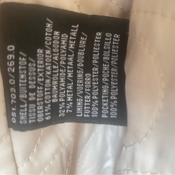 Creenstone trench coat size Euro 46 (size 13US), cream with tan fur collar - Picture 4 of 11